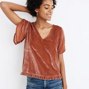 Madewell Velvet Top